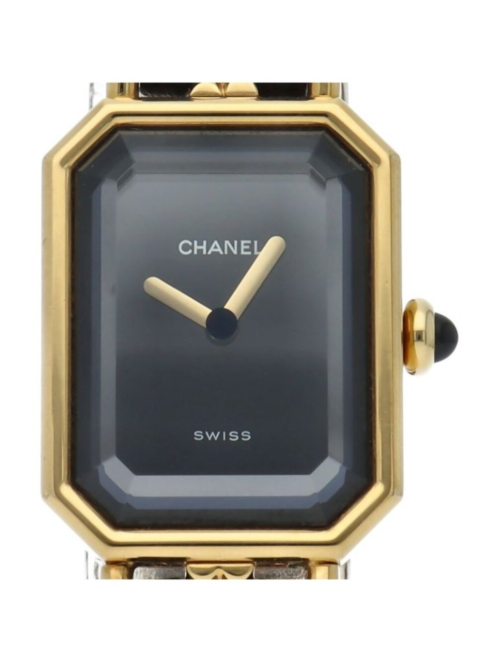 Chanel Premiere M Watch Box Leather Black